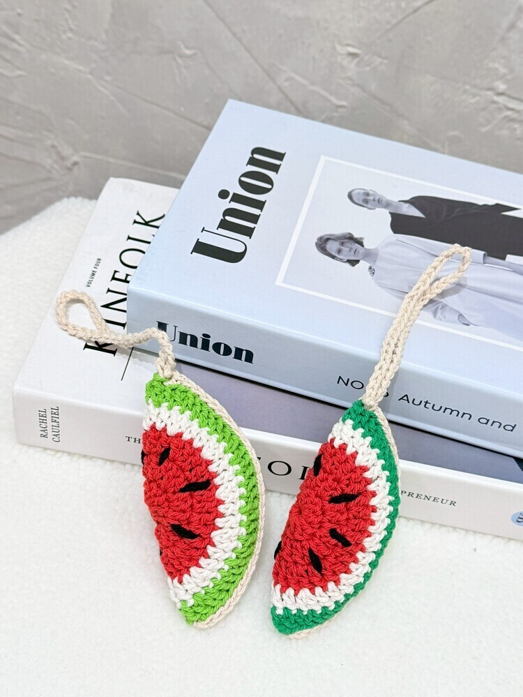 切片西瓜編織吊飾