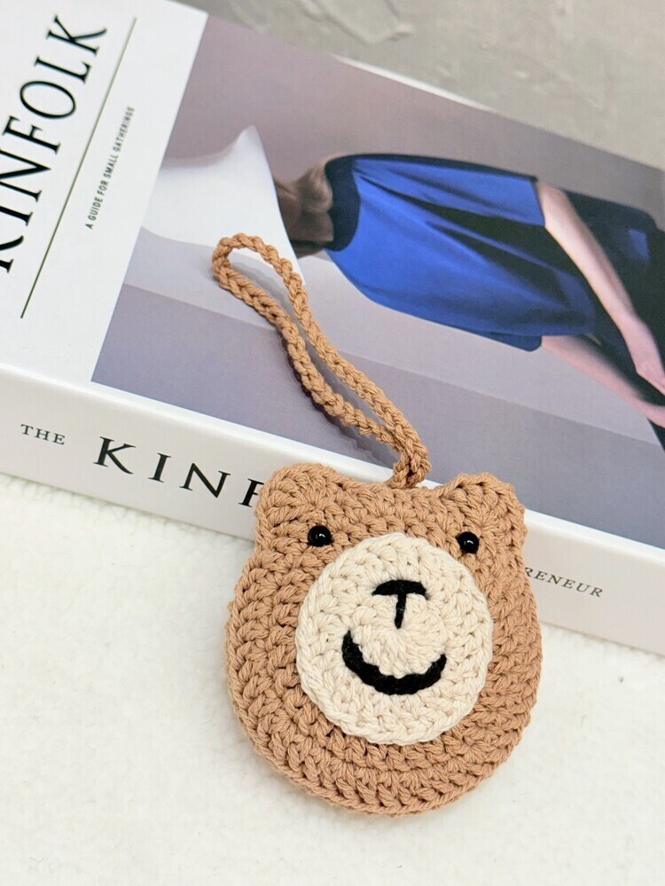 熊熊大頭編織吊飾