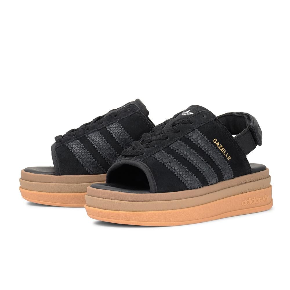 Adidas Gazelle Bold Sandal 日本限定 黑色 焦糖 增高 厚底 涼拖鞋 HQ4688