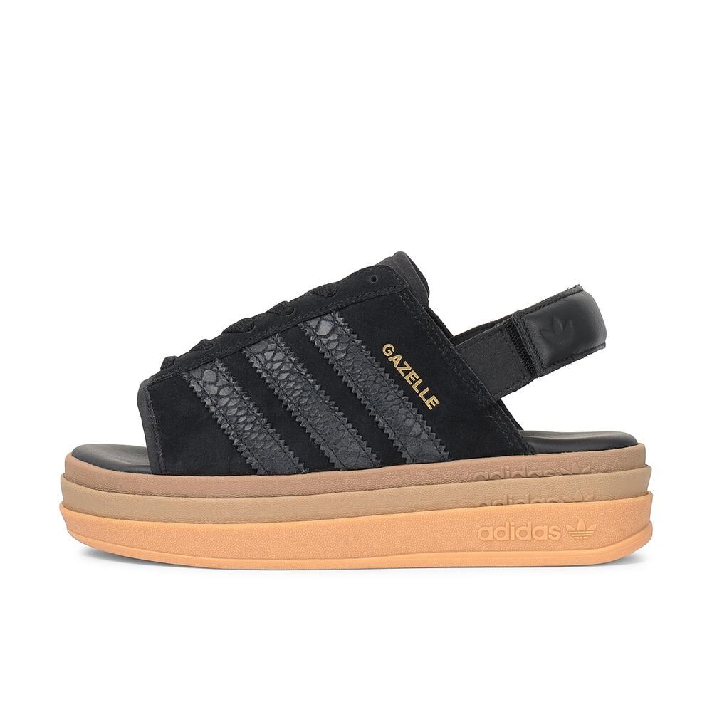 Adidas Gazelle Bold Sandal 日本限定 黑色 焦糖 增高 厚底 涼拖鞋 HQ4688