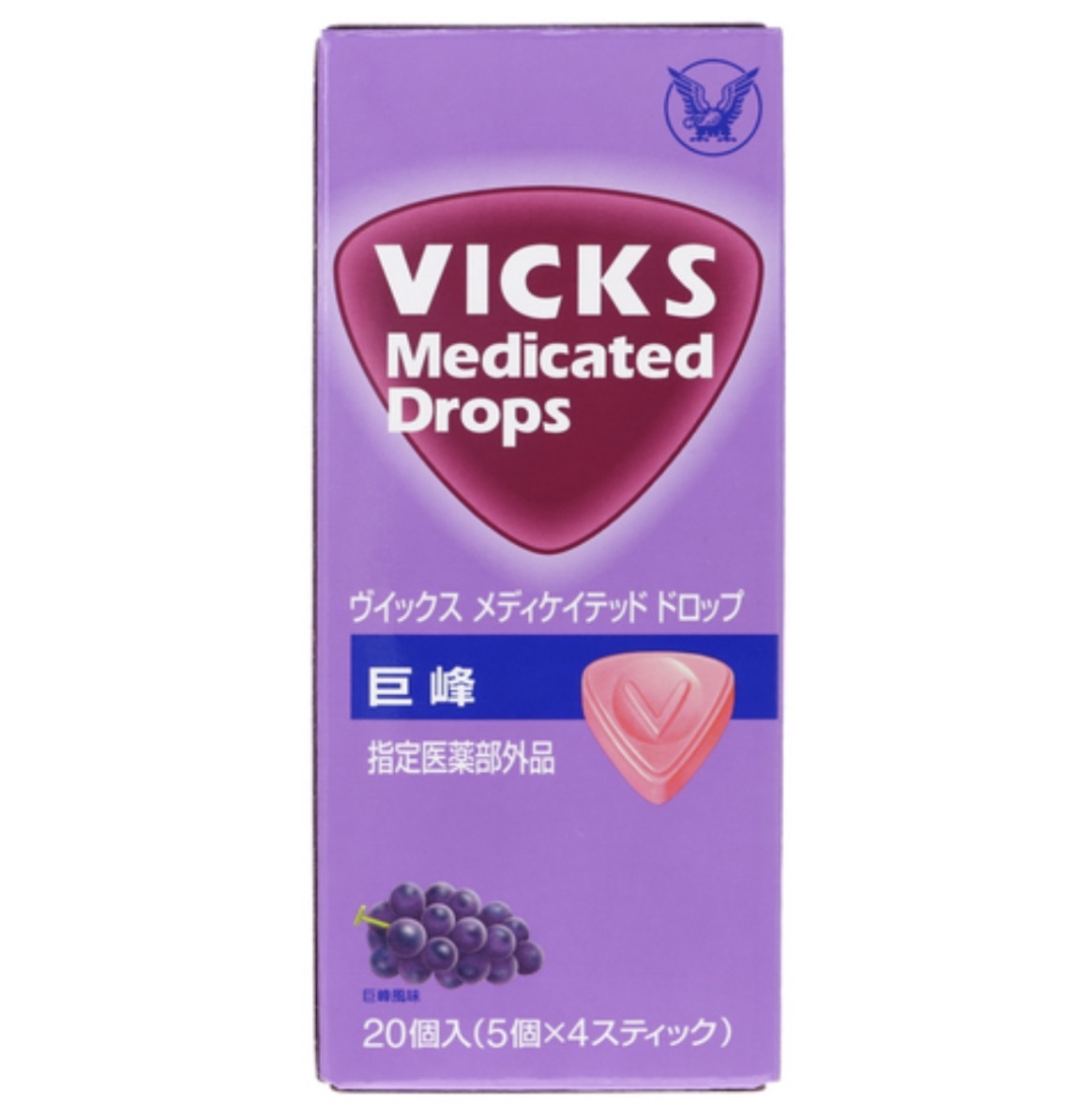 【多莉推薦】JP Vicks 殺菌消炎潤喉糖 巨峰提子味 20粒 5667 TK260408