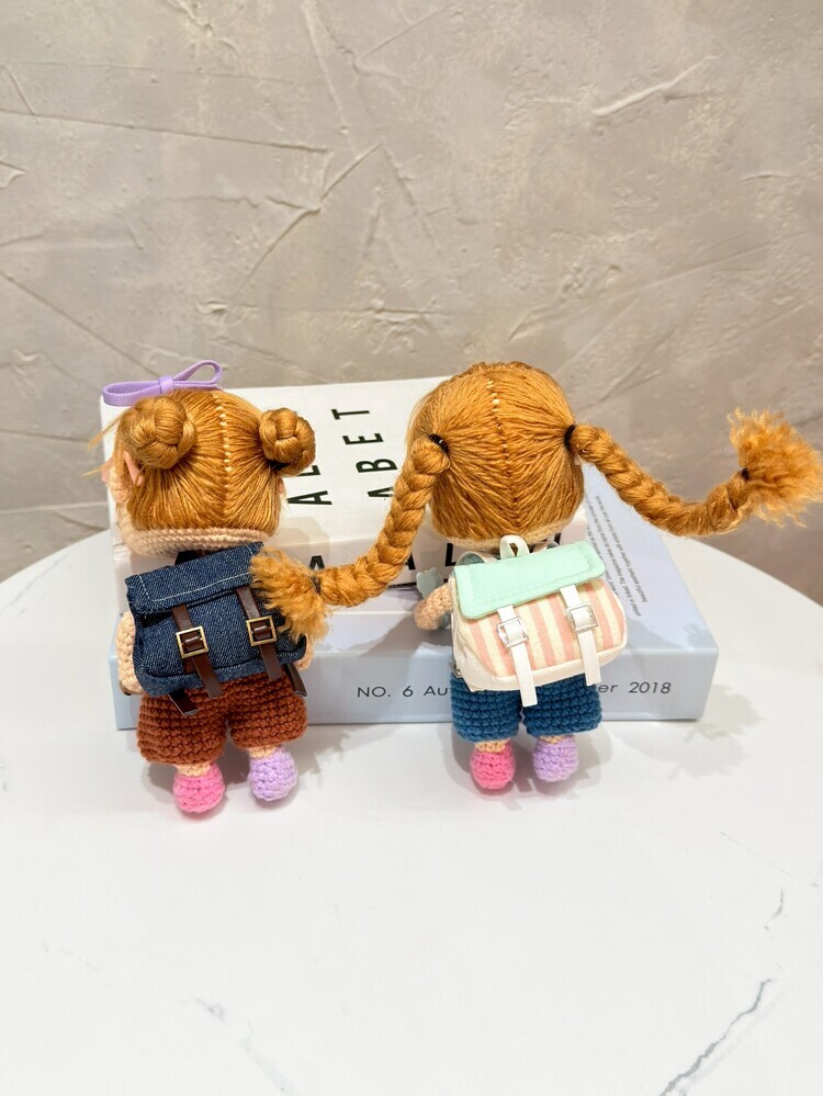 花朵衣服兩件式醜娃吊飾-6號『約16cm』