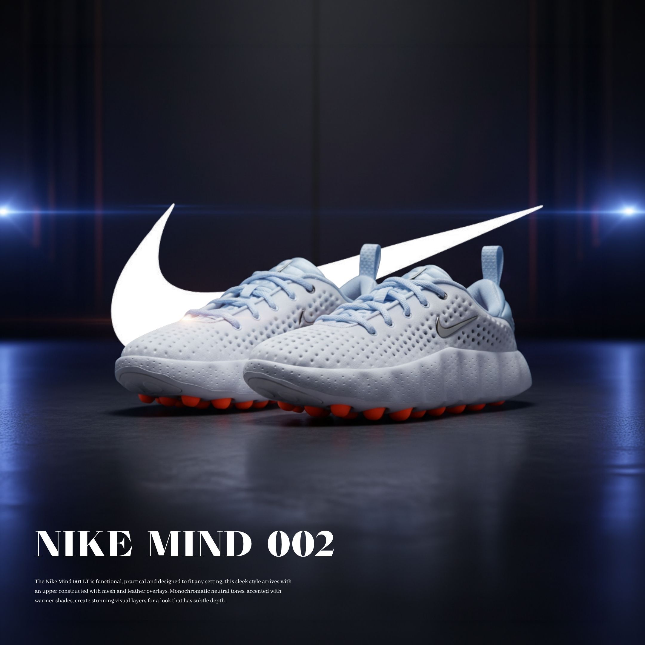 NICEDAY 代購 Nike Mind 002 白橘 舒適 透氣 軟底 HQ4310-002
