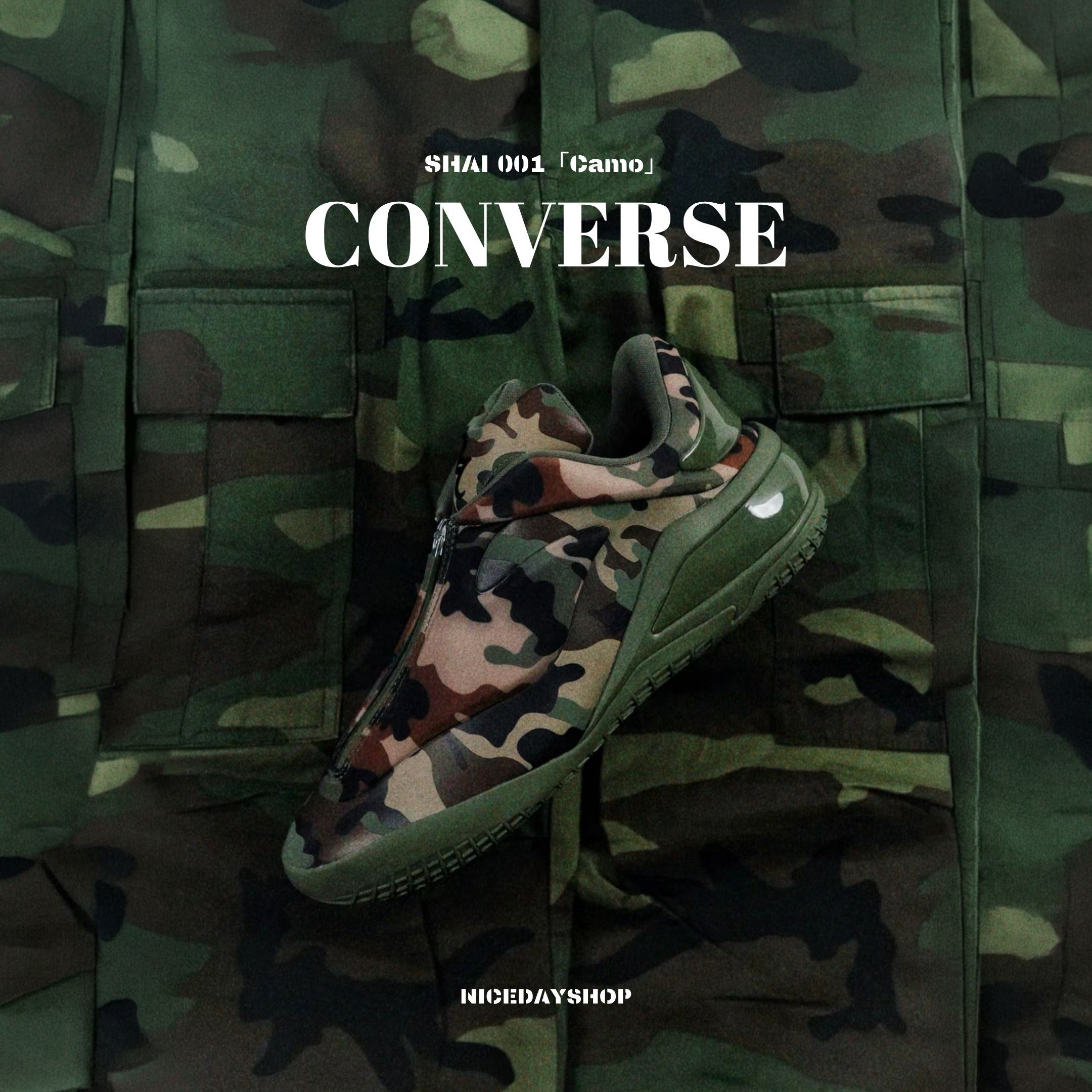 NICEDAY 代購 Converse SHAI 001 Camo 迷彩 軍綠 籃球鞋 A19839C