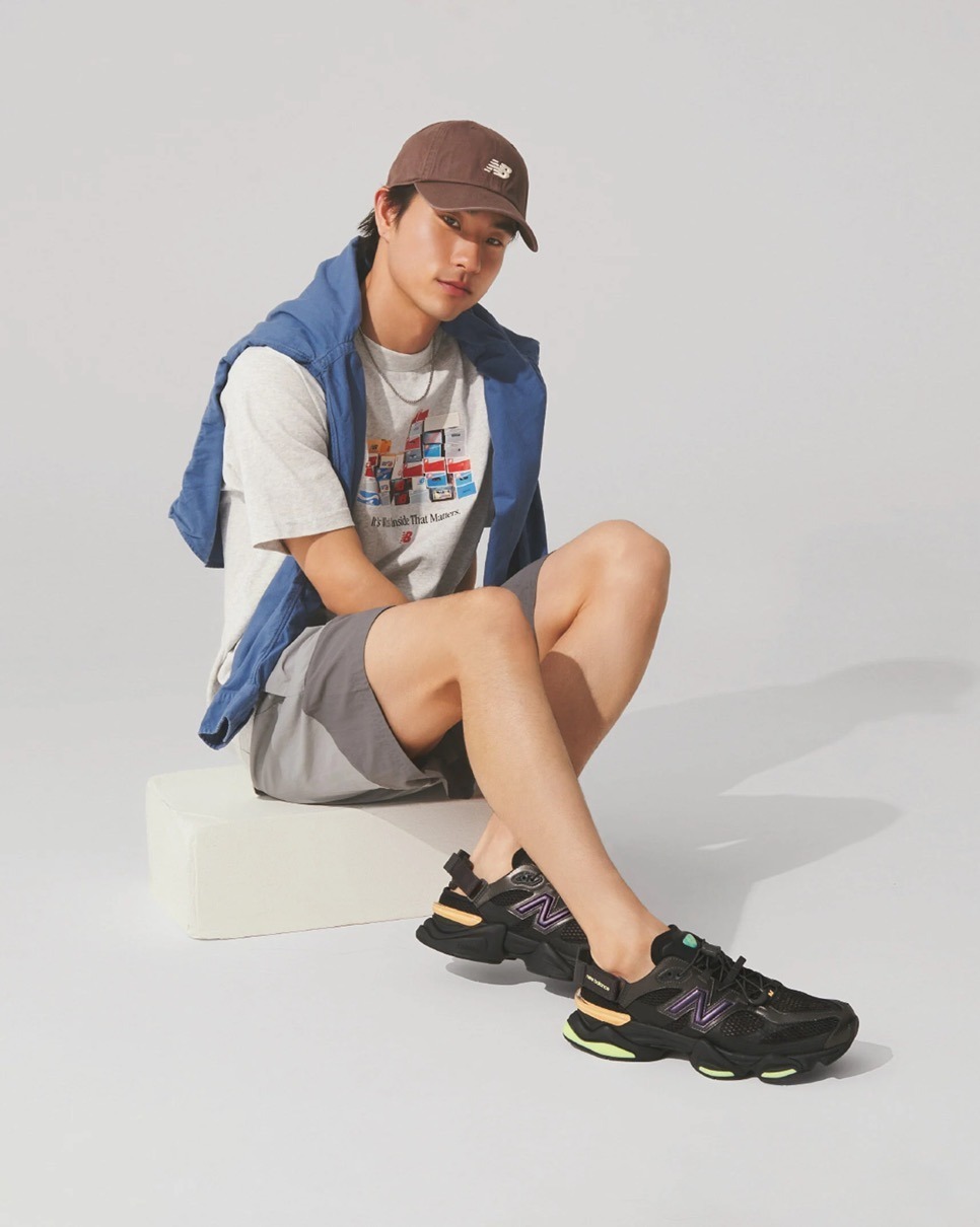 預購┃new balance 9060 summer 網布 麂皮 涼鞋 黑色 魔鬼粘