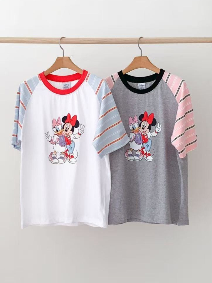 減齡可愛百搭款★經典米妮印花棉T