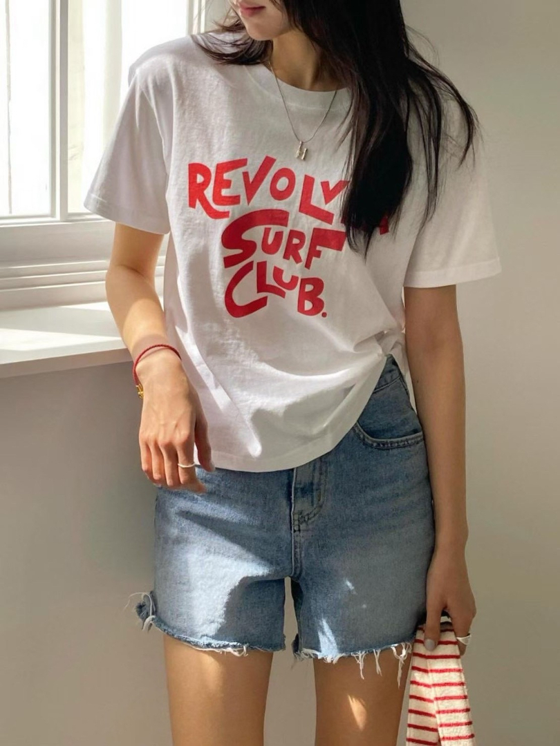 夏日感字母短袖上衣★Revolver Surf Club印花棉T