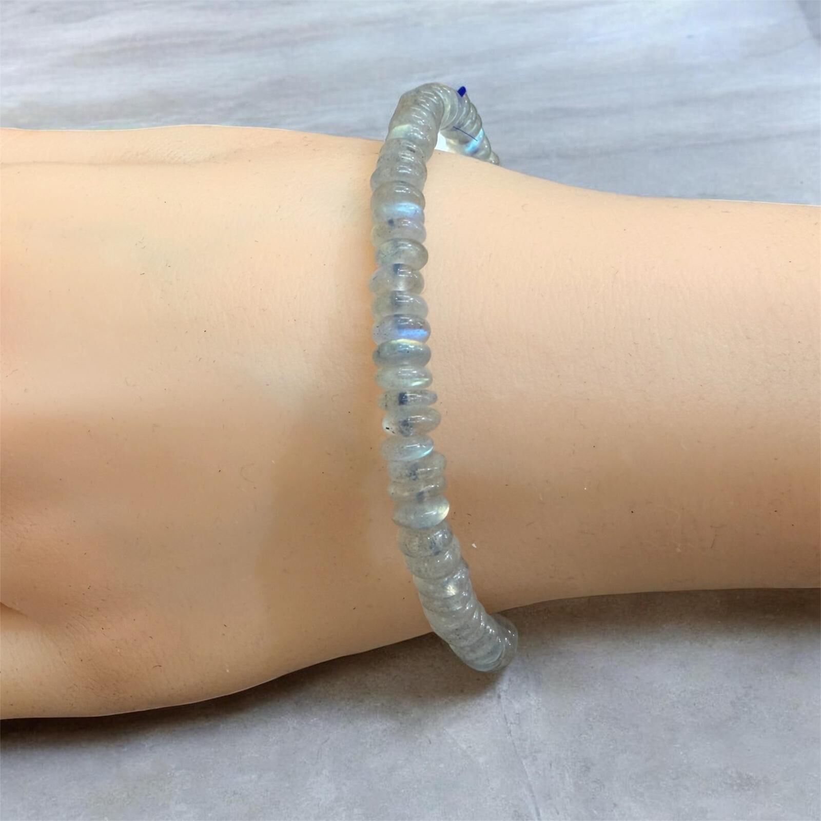 A17 月亮石算盤子6mm手串