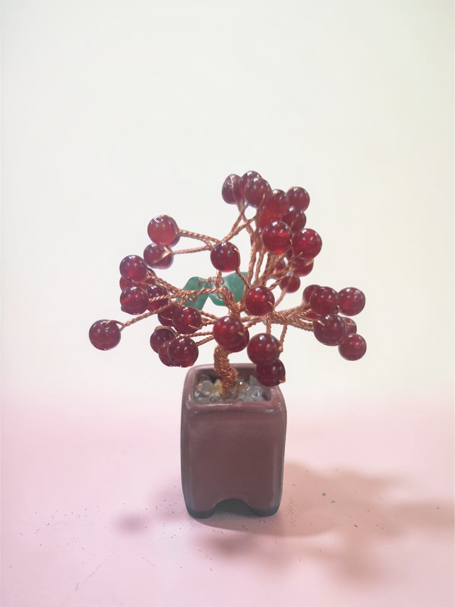 A22 小願望子紅瑪瑙樹 全人手製造【獨家】