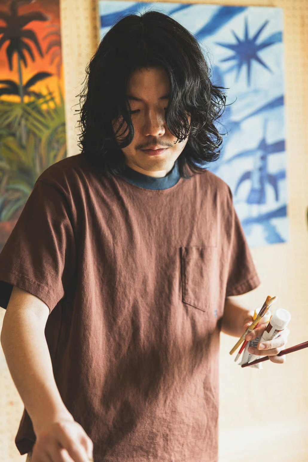 日本限定｜別注款 Champion 三Logo 刺繡口袋短tee
