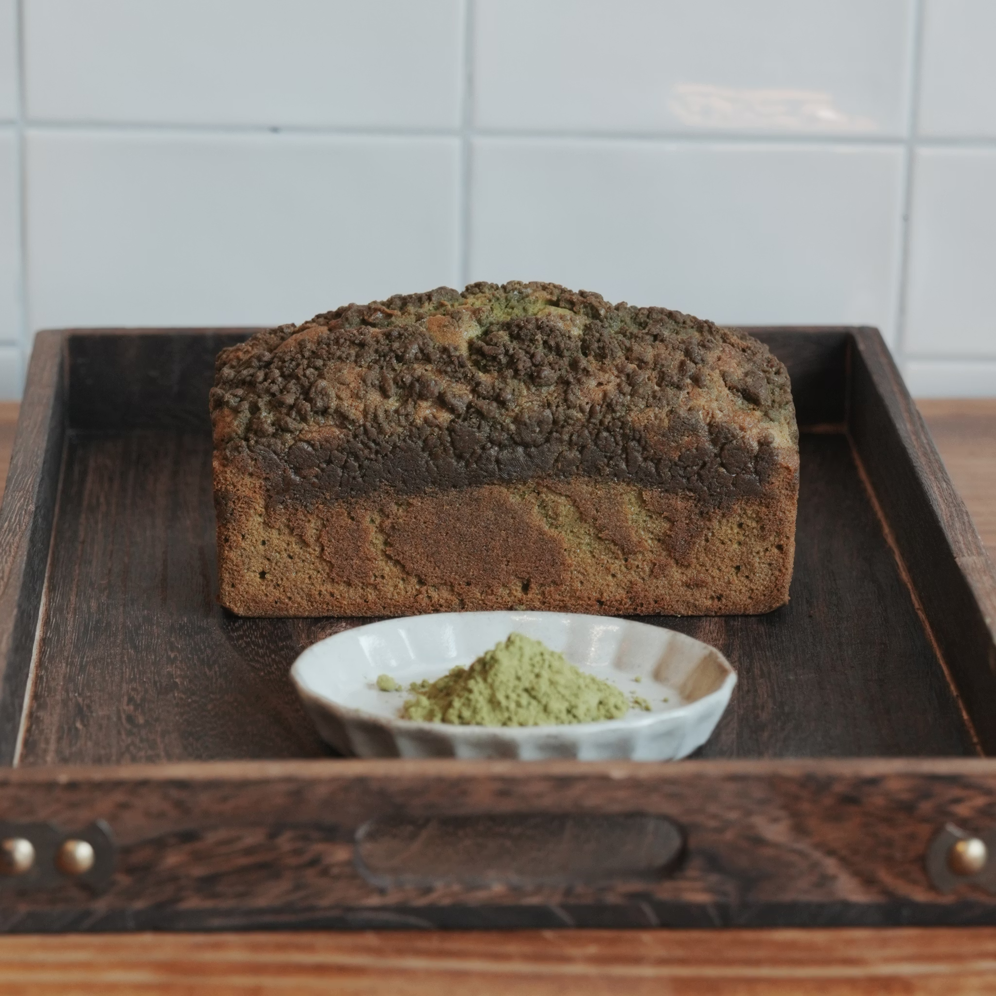 特濃小山園抹茶酥頂磅蛋糕【美安專區】