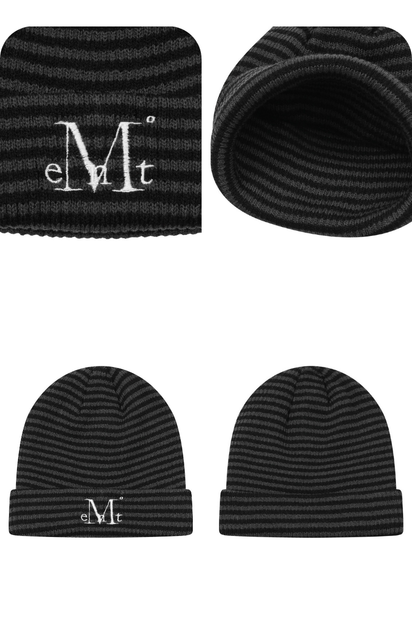 【 4/19收單 】MUCENT Carlin 經典條紋針織毛帽 韓國