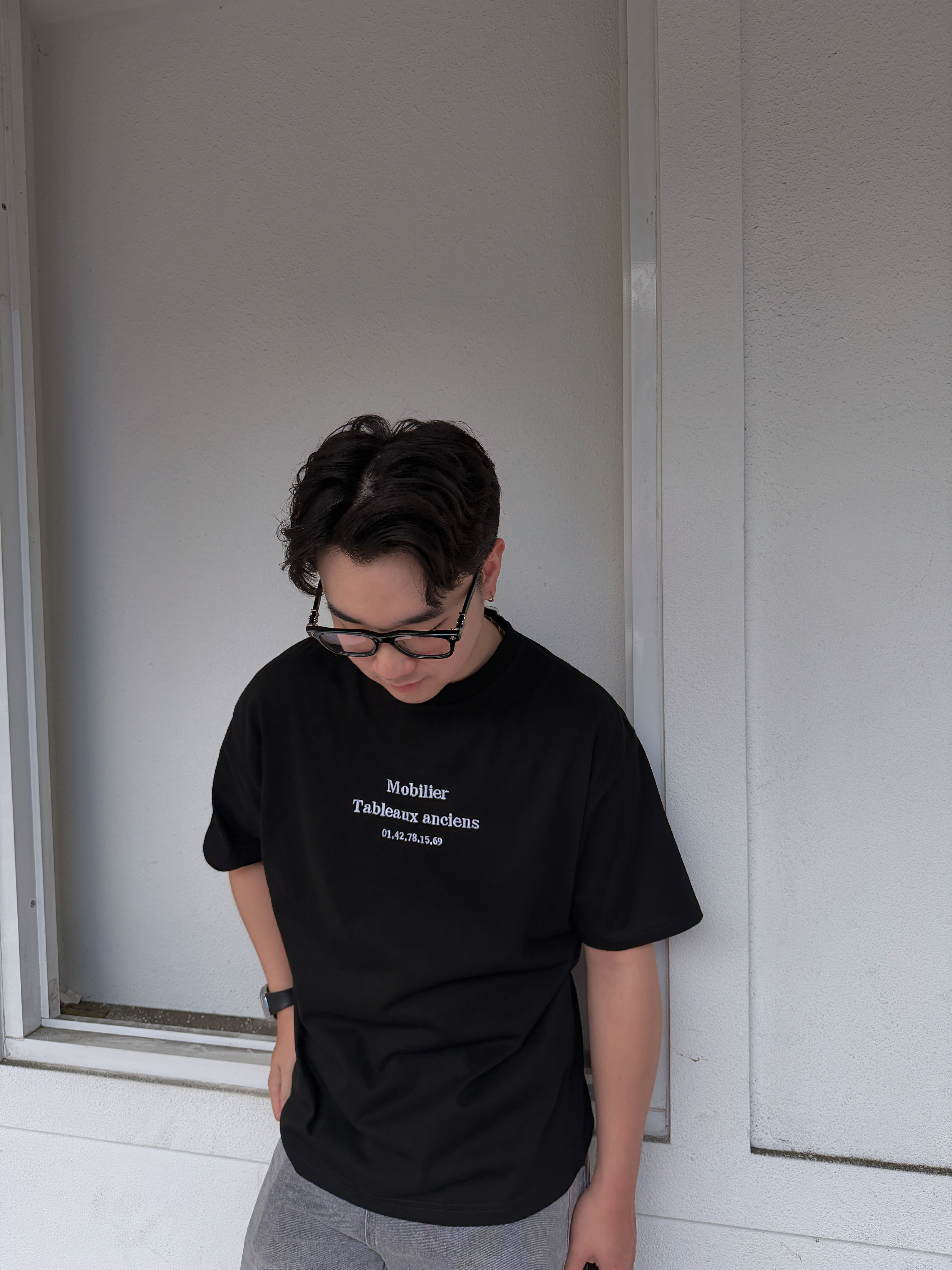 RB』【現貨】Mobilier 法式古董立體刺繡重磅短 T