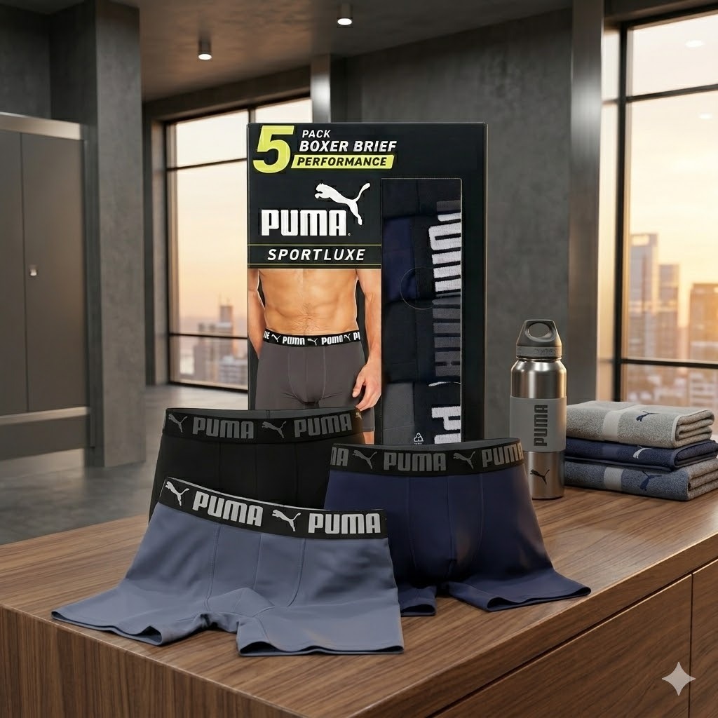 【預購】PUMA H040815 男裝內褲（5條裝）