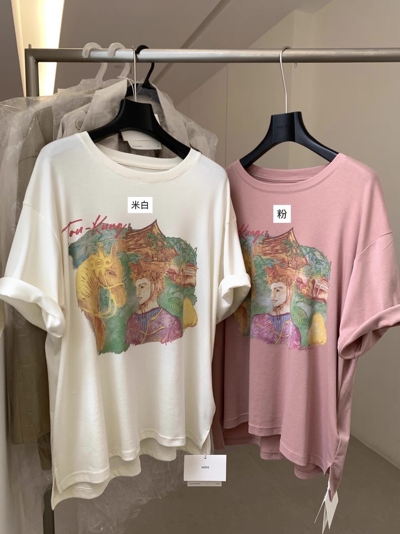 801 夏季氛圍藝術塗鴉打T