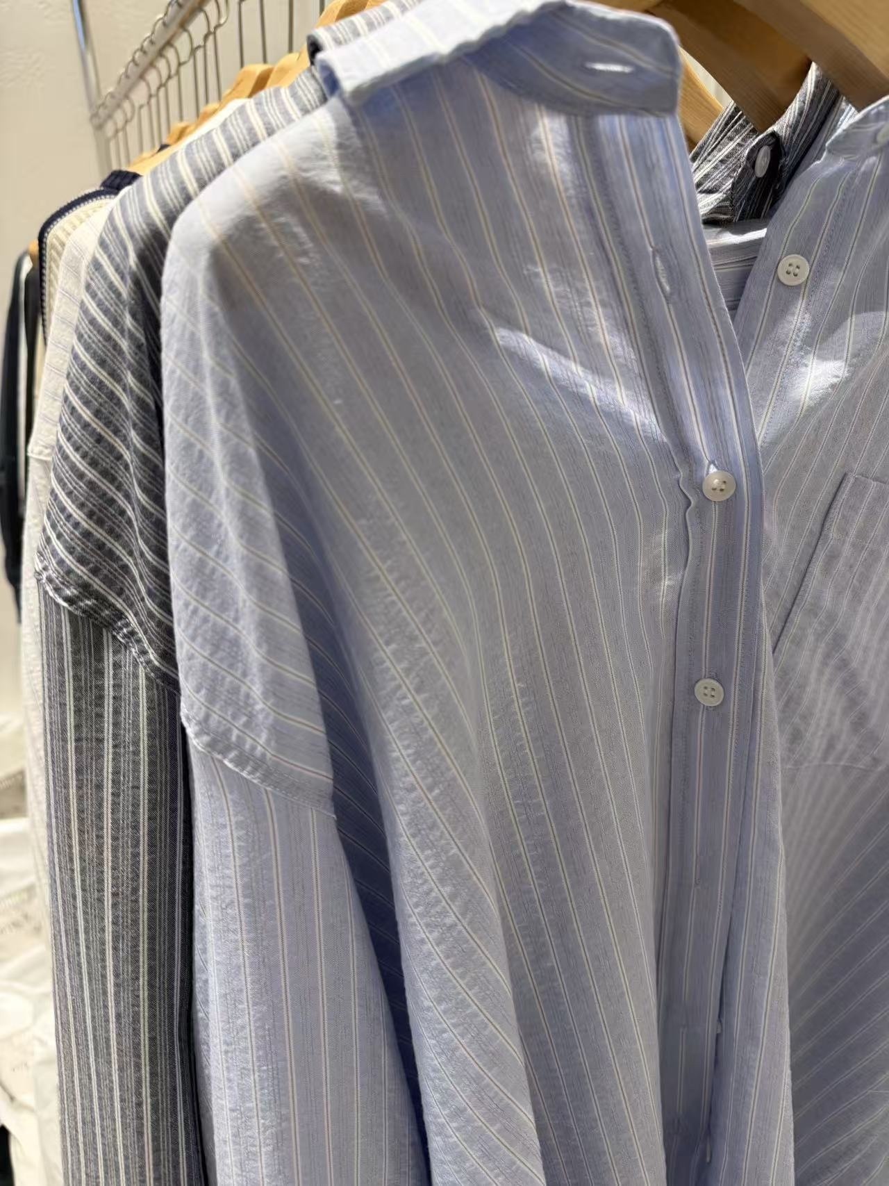 322 正韓知性條紋襯衫