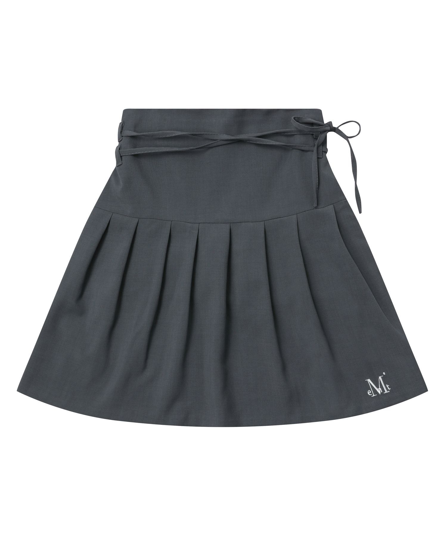 MUCENT 後鬆緊蝴蝶結百褶裙 P00000PS