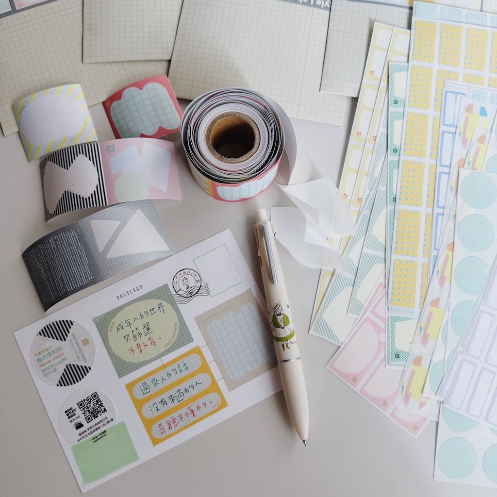 捲式便利貼 形狀風格 標籤貼紙捲｜1/1工作室