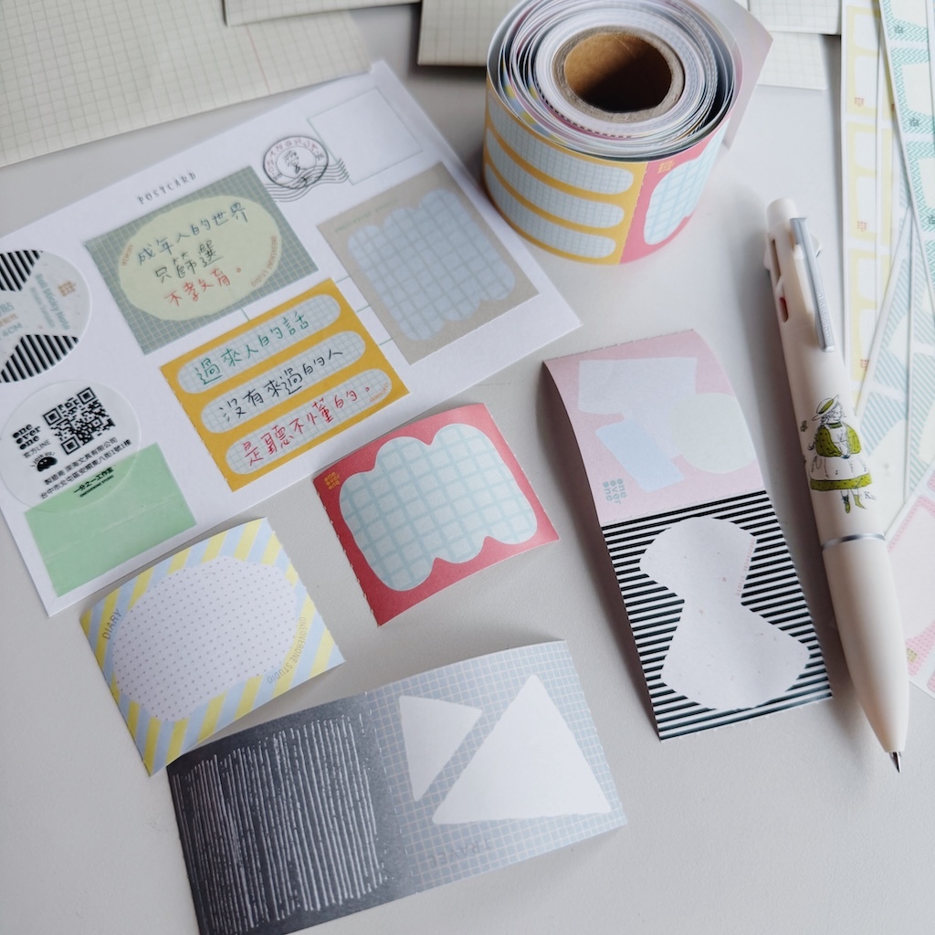 捲式便利貼 形狀風格 標籤貼紙捲｜1/1工作室