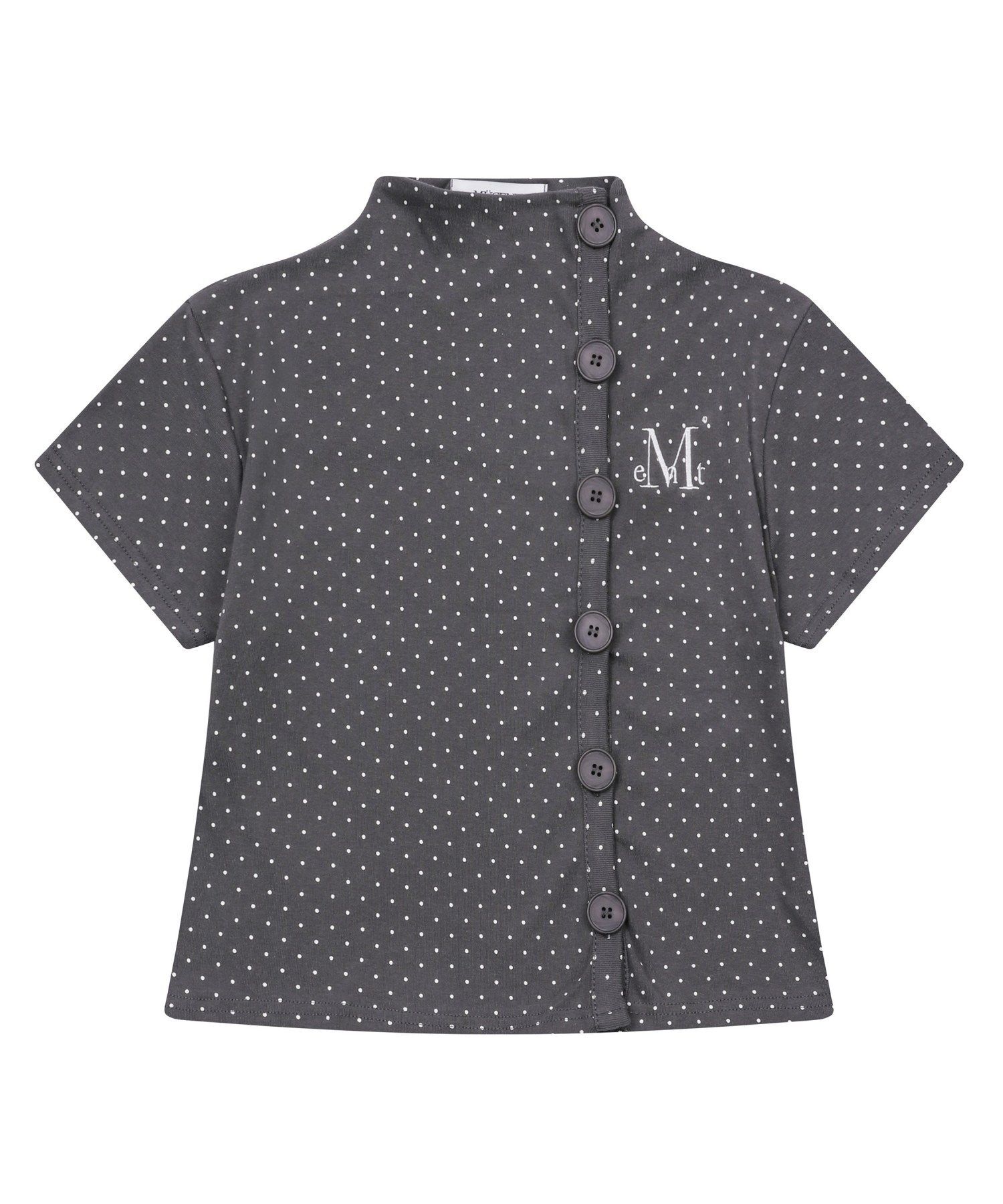 MUCENT 點點排釦短袖開衫 P0000BDL