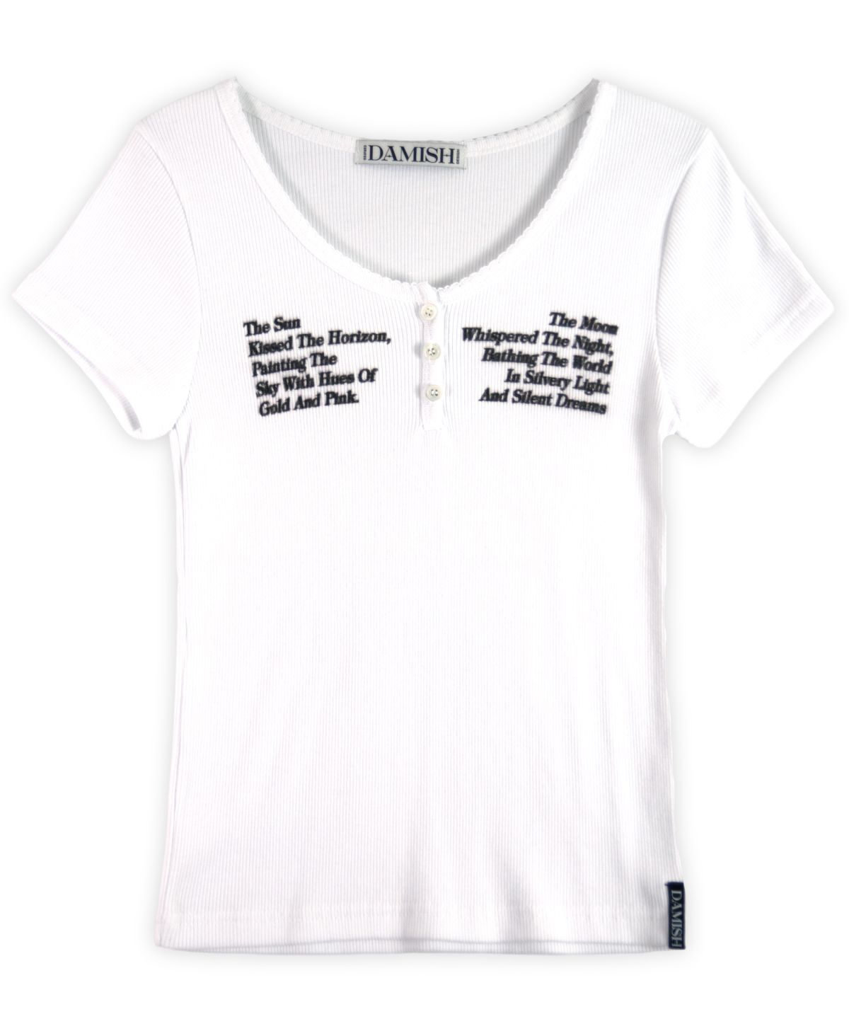 DAMISH 太陽月亮印字亨利領上衣 P00000DH