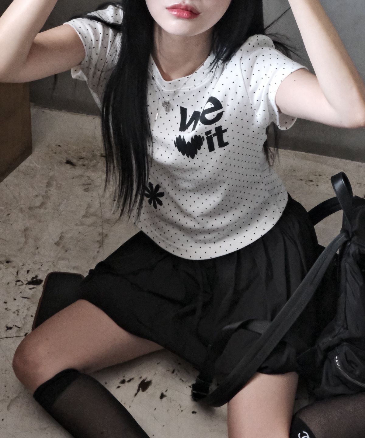 DAMISH We Love It 圓點圖案T恤 P00000DH