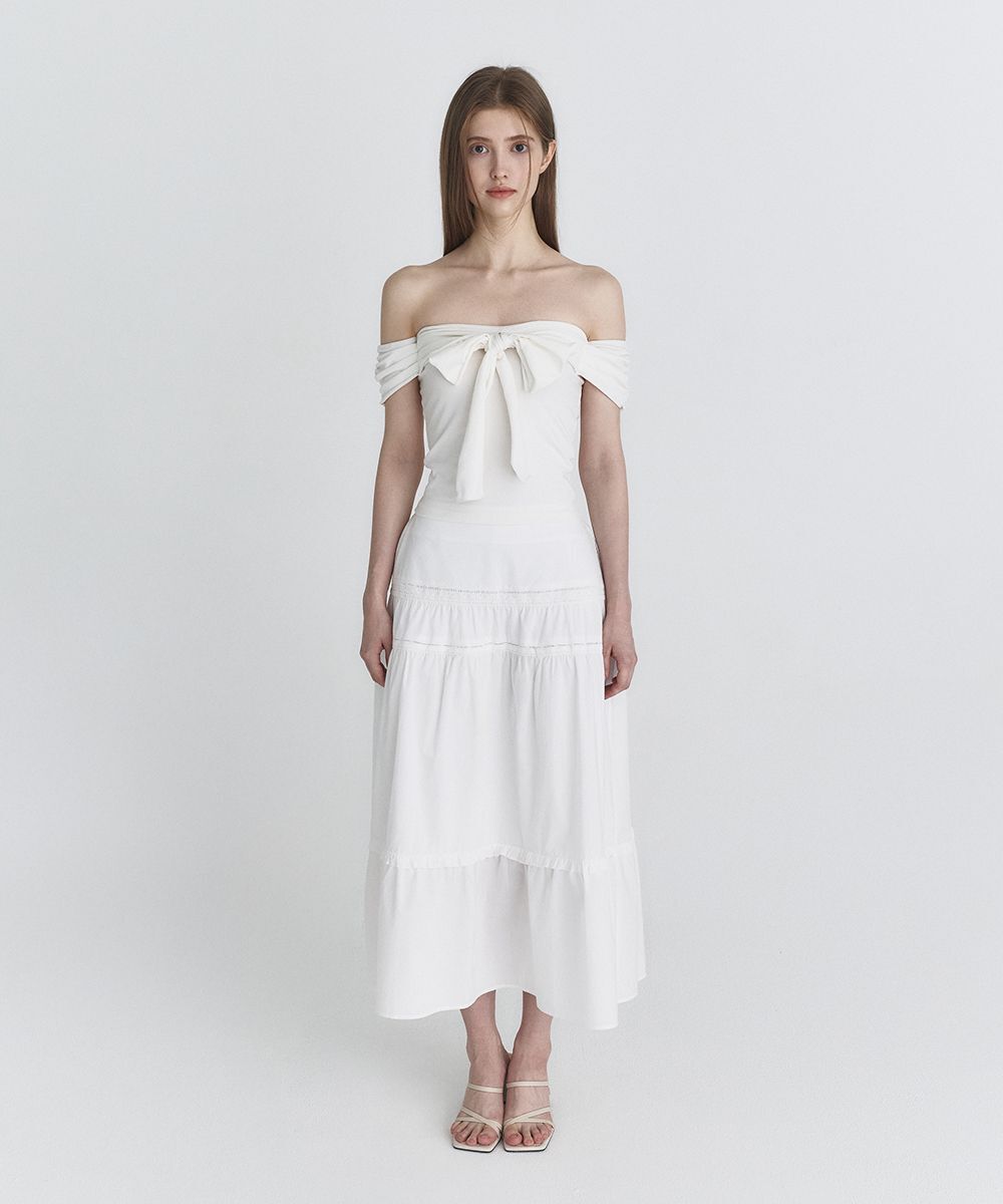 NOT YOUR ROSE 露肩蝴蝶結上衣 NRTS6A003IV