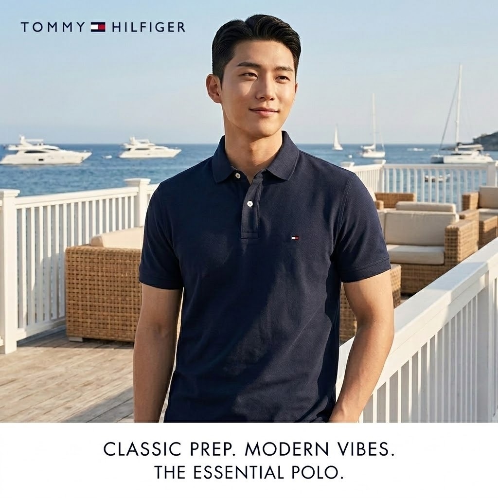 【預購】H0408100 Tommy Hilfiger 男裝經典小旗標短袖 Polo 衫