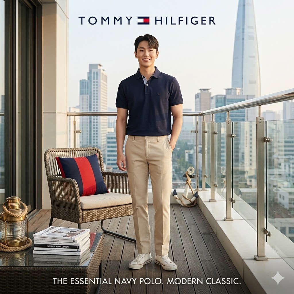 【預購】H0408100 Tommy Hilfiger 男裝經典小旗標短袖 Polo 衫