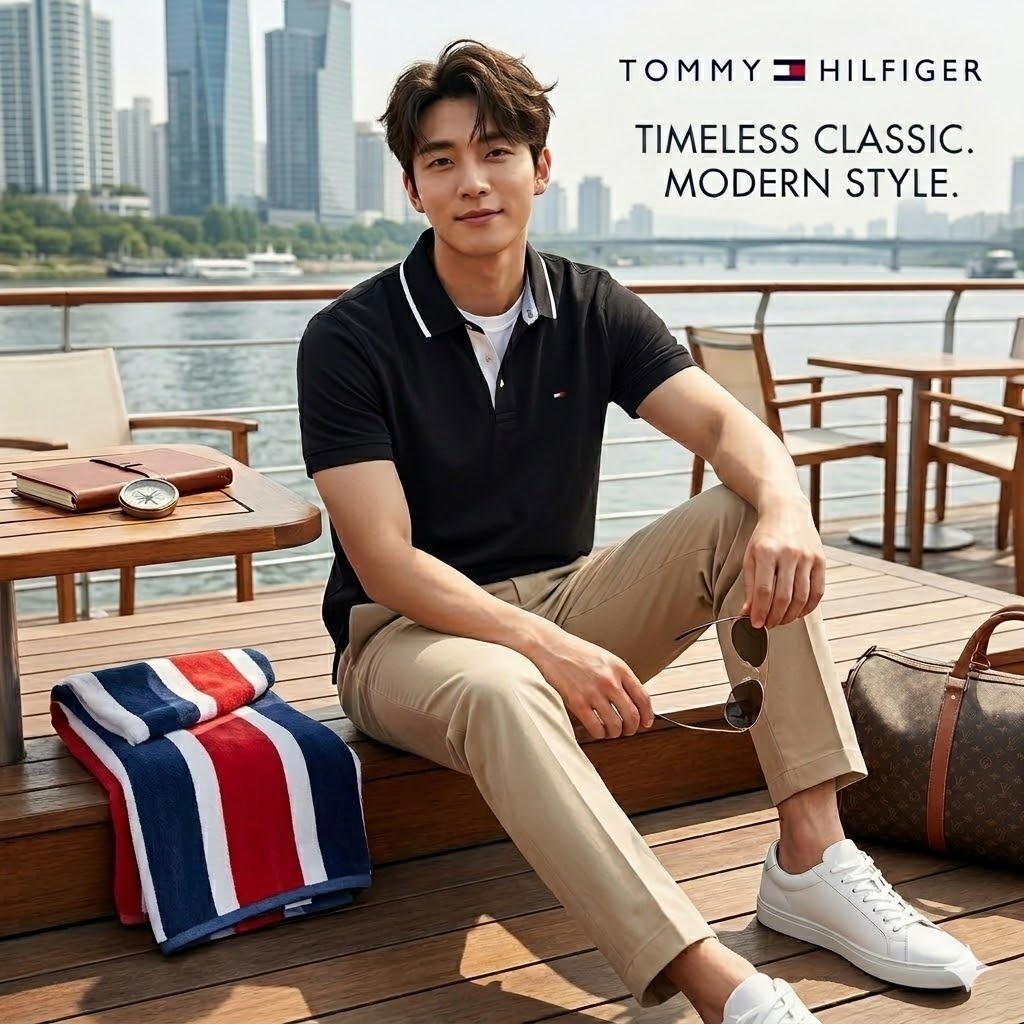 【預購】H0408101 Tommy Hilfiger 男裝經典對比領邊短袖 Polo 衫