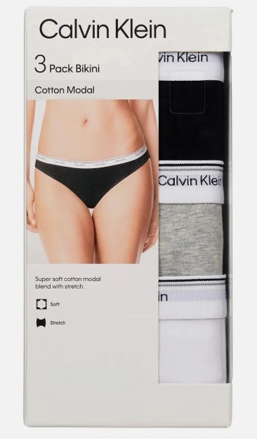 OBS418 Calvin Klein Women’s Bikini, 3-pack