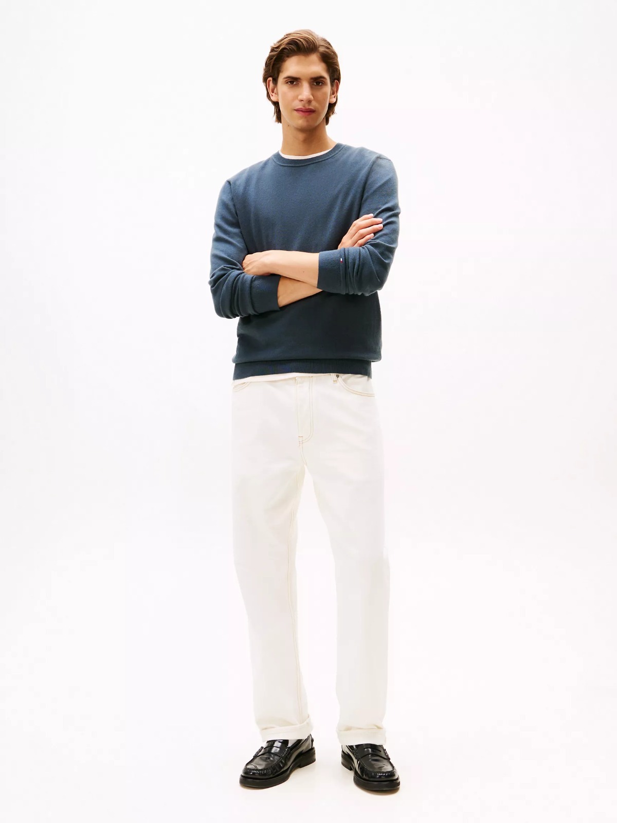 【現貨】H0408104 Tommy Hilfiger 男裝圓領小旗標針織毛衣