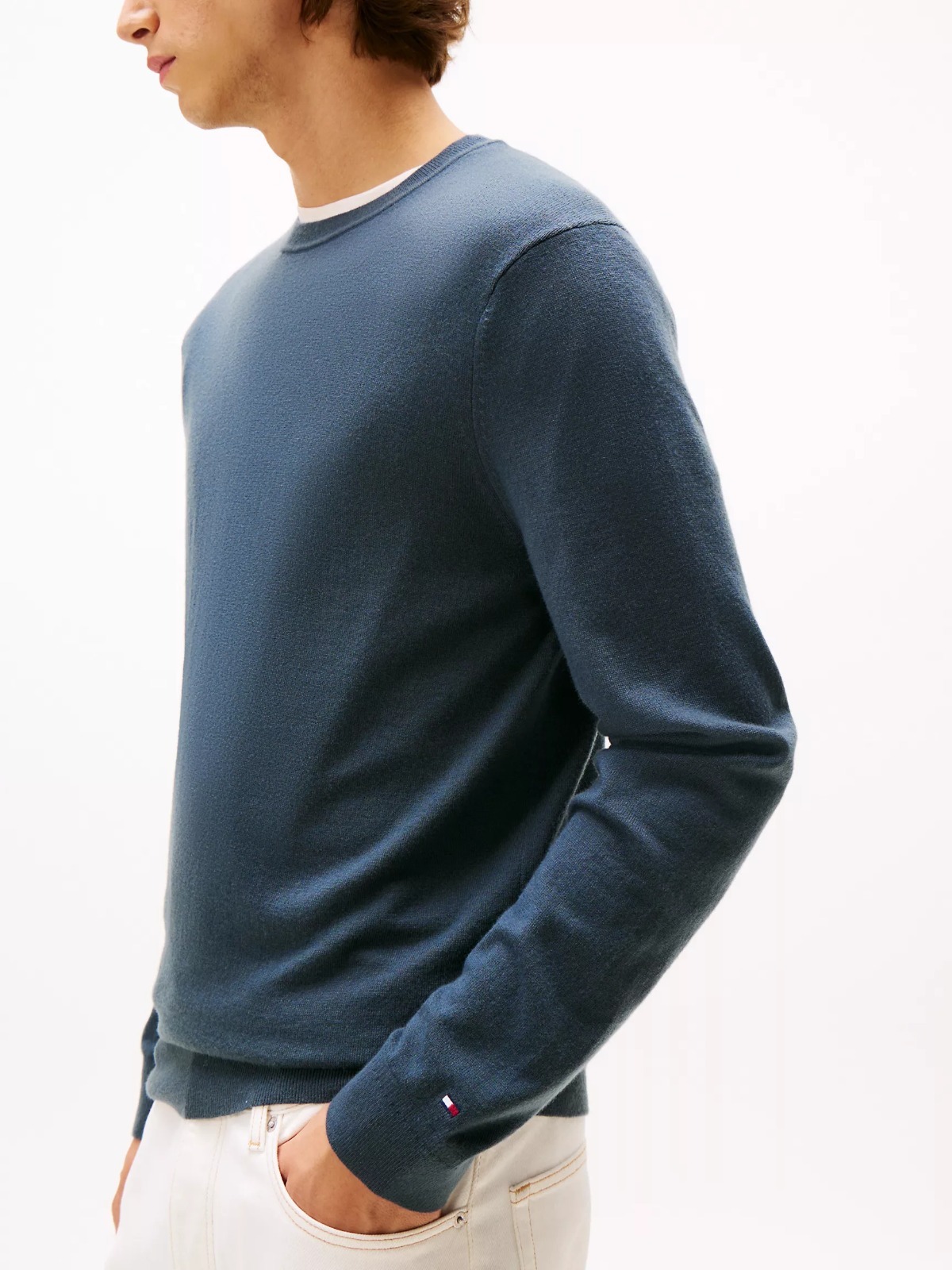 【現貨】H0408104 Tommy Hilfiger 男裝圓領小旗標針織毛衣