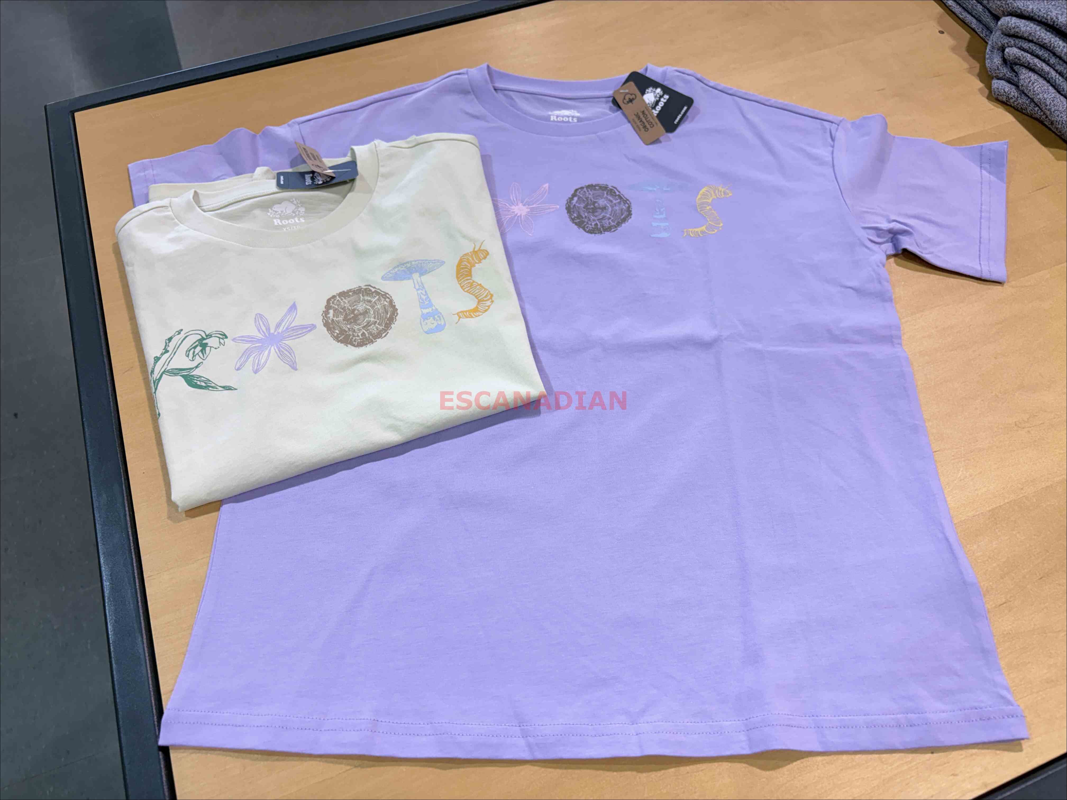 ROOTS 女大人 大自然系列 圖案 寬版(Relaxed) 短TEE (2色)