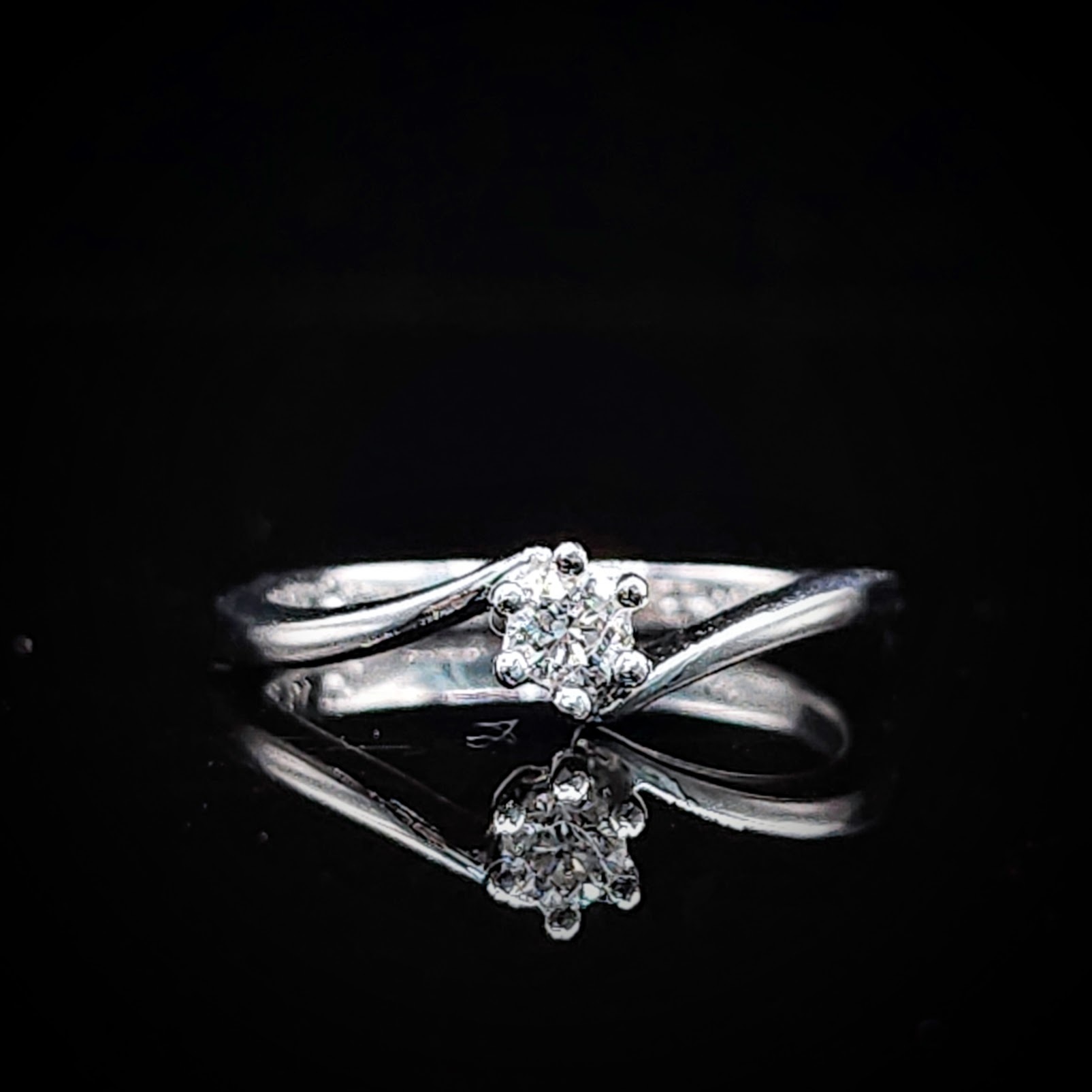 全新PT900鉑金【單粒10份鑽石】戒指