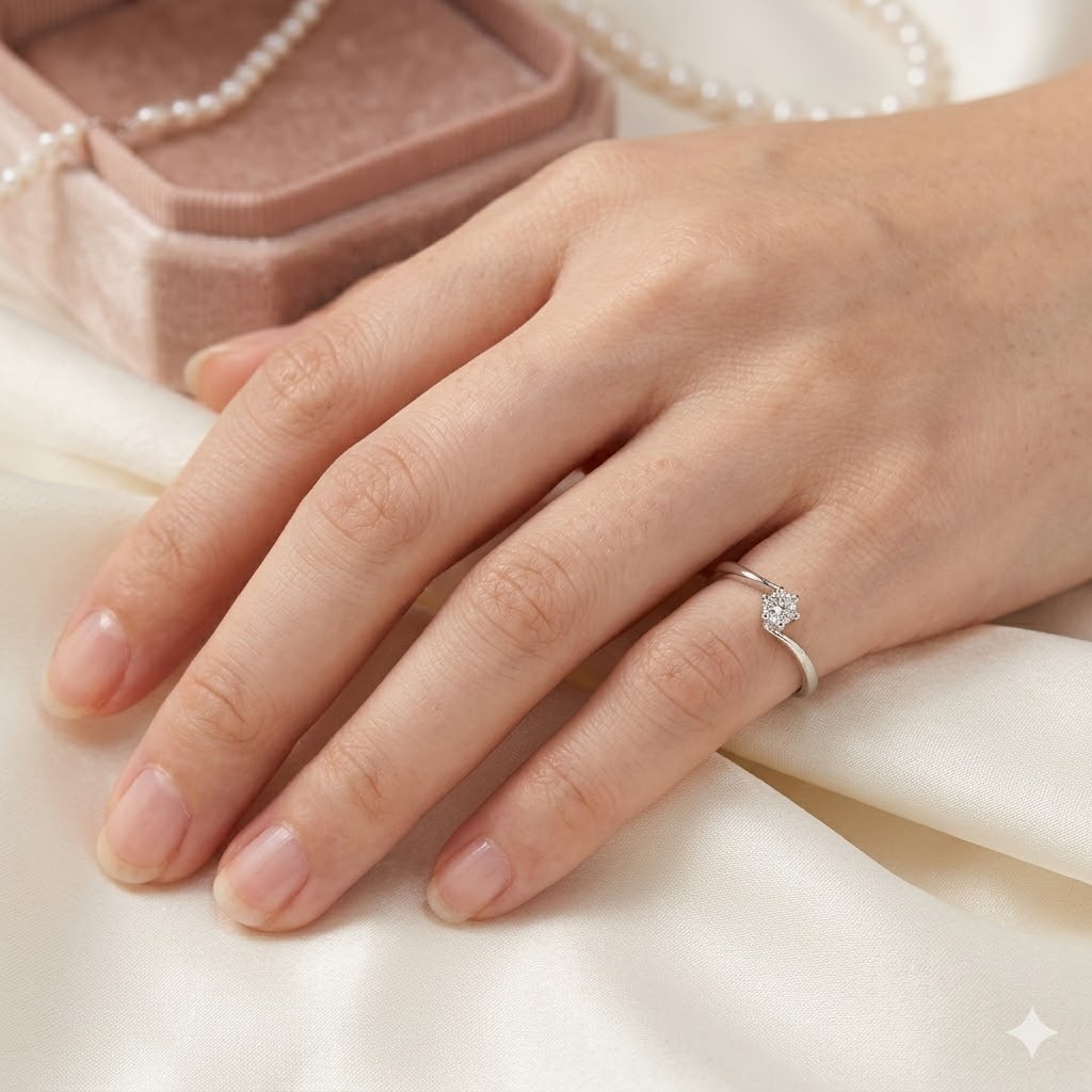 全新PT900鉑金【單粒10份鑽石】戒指