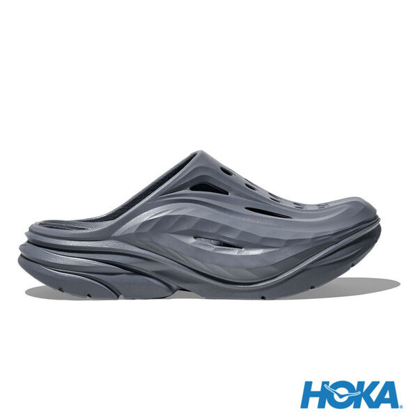 Hoka U Ora Recovery Mule 1147951-SLTB 男女 拖鞋 恢復拖鞋 暮石藍 灰 藍