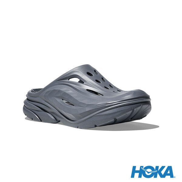 Hoka U Ora Recovery Mule 1147951-SLTB 男女 拖鞋 恢復拖鞋 暮石藍 灰 藍