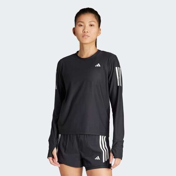 Adidas 愛迪達 Otr B Ls IN1568 女 長袖上衣 黑 亞版 路跑 吸濕排汗