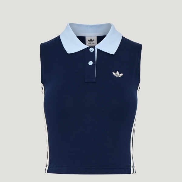 Adidas 愛迪達 Polo Tank KY5693 女 POLO背心 運動背心 深藍 亞版 領口設計