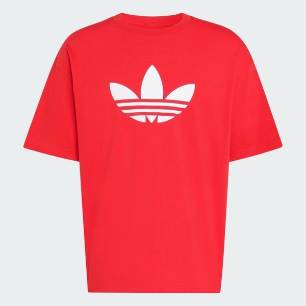 Adidas 愛迪達 Trefoil T-shirt KD4090 男 T恤 運動上衣 休閒短袖 紅 亞版 純棉
