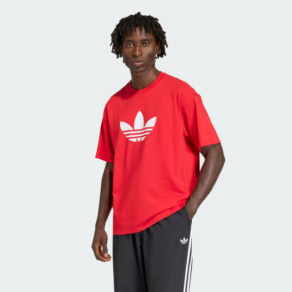 Adidas 愛迪達 Trefoil T-shirt KD4090 男 T恤 運動上衣 休閒短袖 紅 亞版 純棉