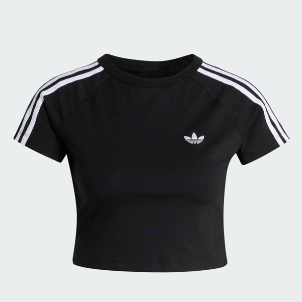 Adidas 愛迪達 Sst Baby Tee KG3700 女 T恤 運動上衣 休閒短袖 黑 亞版 短版