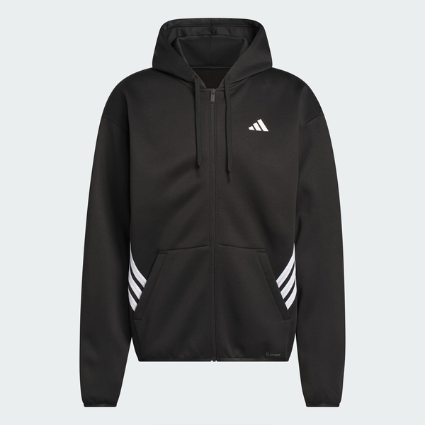 Adidas 愛迪達 Crazywarm Fz JZ9673 男 連帽外套 保暖 運動外套 防風 黑 白