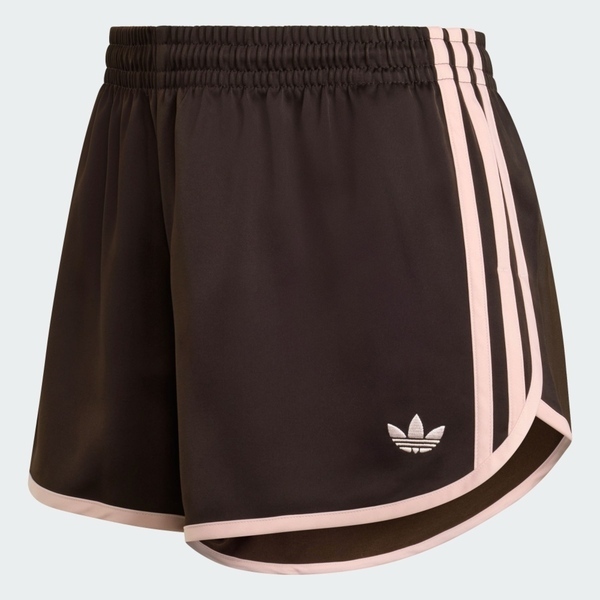 Adidas 愛迪達 3s Sprntr Short KC9006 女 短褲 運動短褲 休閒短褲 黑粉 亞版 緞面