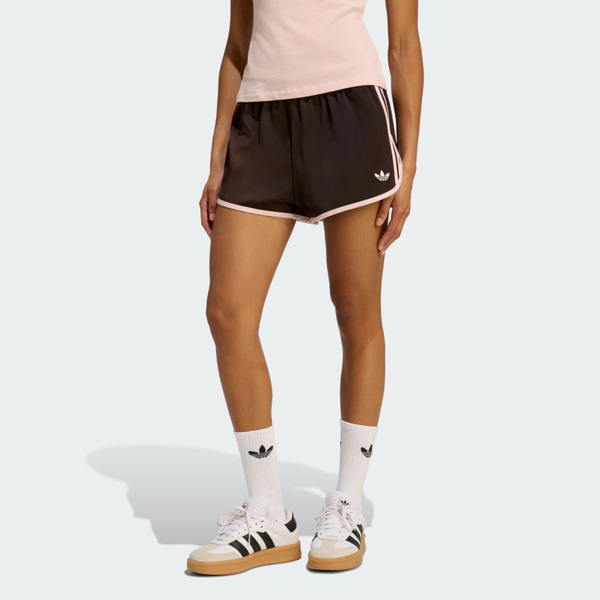 Adidas 愛迪達 3s Sprntr Short KC9006 女 短褲 運動短褲 休閒短褲 黑粉 亞版 緞面
