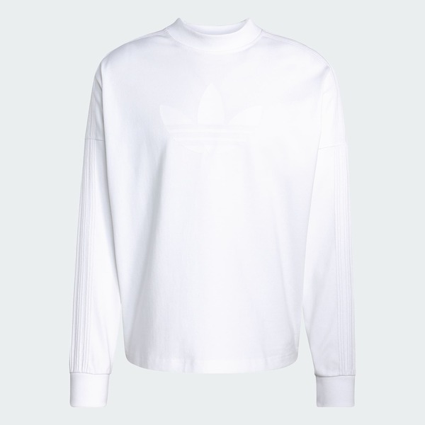 Adidas 愛迪達 P Ess Long Tee KD6576 男 長袖上衣 休閒長袖 白 亞版 寬鬆