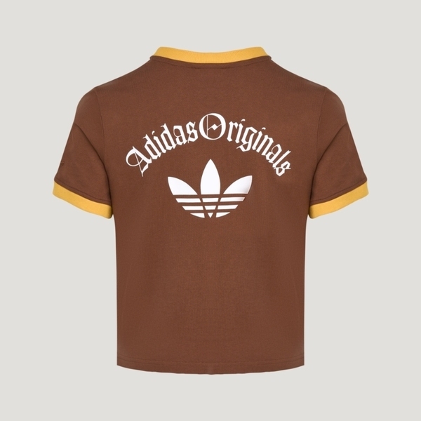 Adidas 愛迪達 Og W Tee Ss 2 KT3061 女 T恤 運動上衣 休閒短袖 棕 亞版 純棉