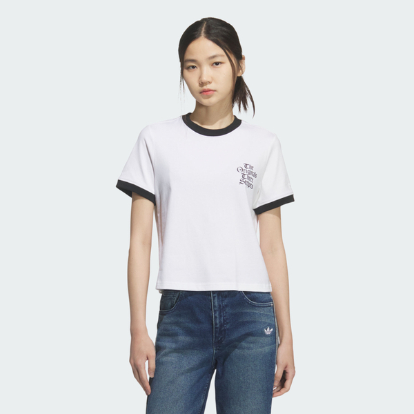 Adidas 愛迪達 Og W Tee Ss 2 KT3060 女 T恤 運動上衣 休閒短袖 白 亞版 純棉