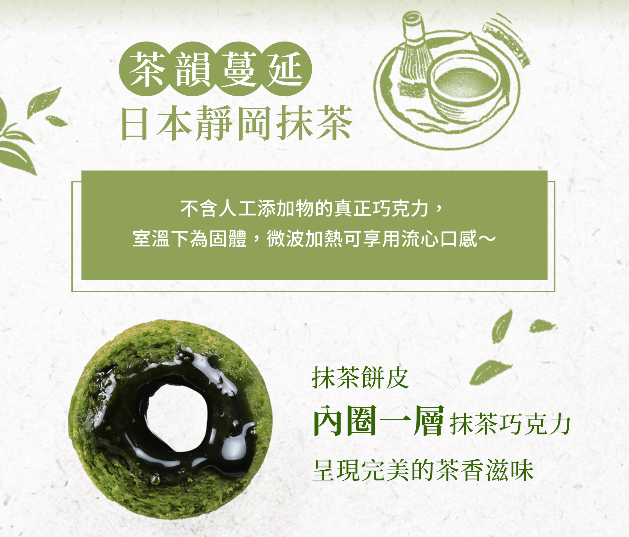 抹茶真巧橫切面口味介紹